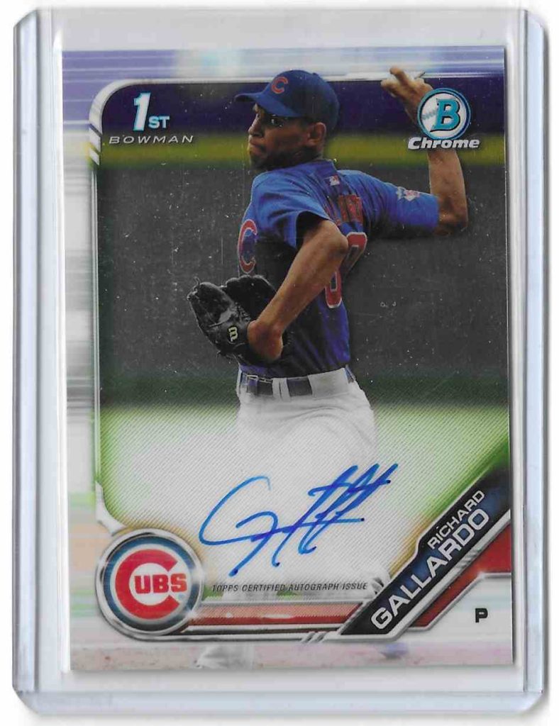 2019 Bowman Chrome Prospect Autographs CPA-RG Richard Gallardo